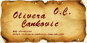 Olivera Čanković vizit kartica